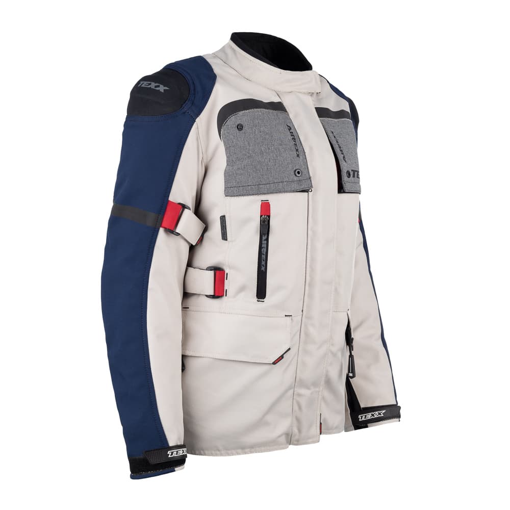 Jaqueta Texx Armor Lady Branca Azul Vermelha Cinza - M