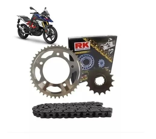 KIT TRANSM G310GS 2016-20 42D/16D/520ELO112L REBITE RK C/RET Ref: 21010093 Marca: RK ORIGINAL