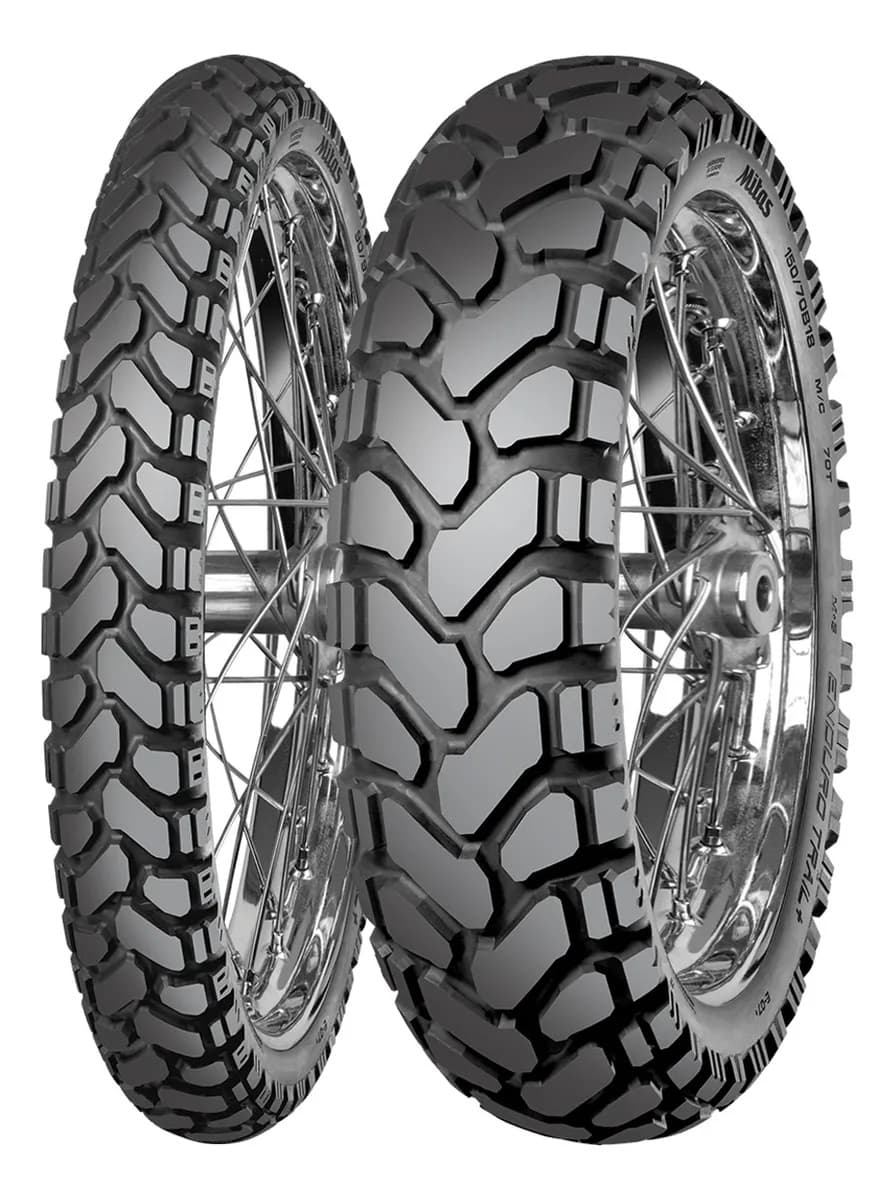 PAR PNEUS MITAS ENDURO TRAIL+ E-07+ 90/90-21 + 150/70B17